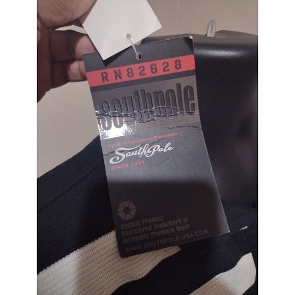 NWT New South Pole MultiColor Short Sleeve Polo Shirt 3XL Cotton Striped - Picture 3 of 11